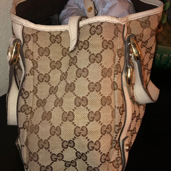 Authentic vintage Gucci canvas “ABBEY” tote bag - Picture 5 of 14